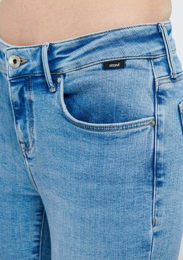  Mavi Ada Puslu Mavi Vintage Jean Pantolon 1020583658