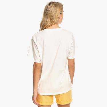  Quiksilver Moonlight Sun B J Kadın Beyaz T-Shirt