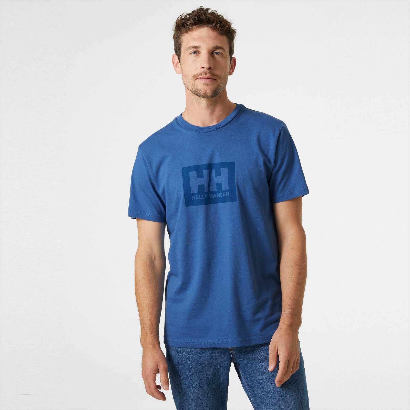 Helly Hansen Hh Box T Erkek Mavi T-Shirt