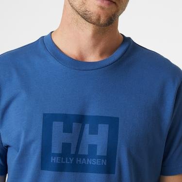  Helly Hansen Hh Box T Erkek Mavi T-Shirt