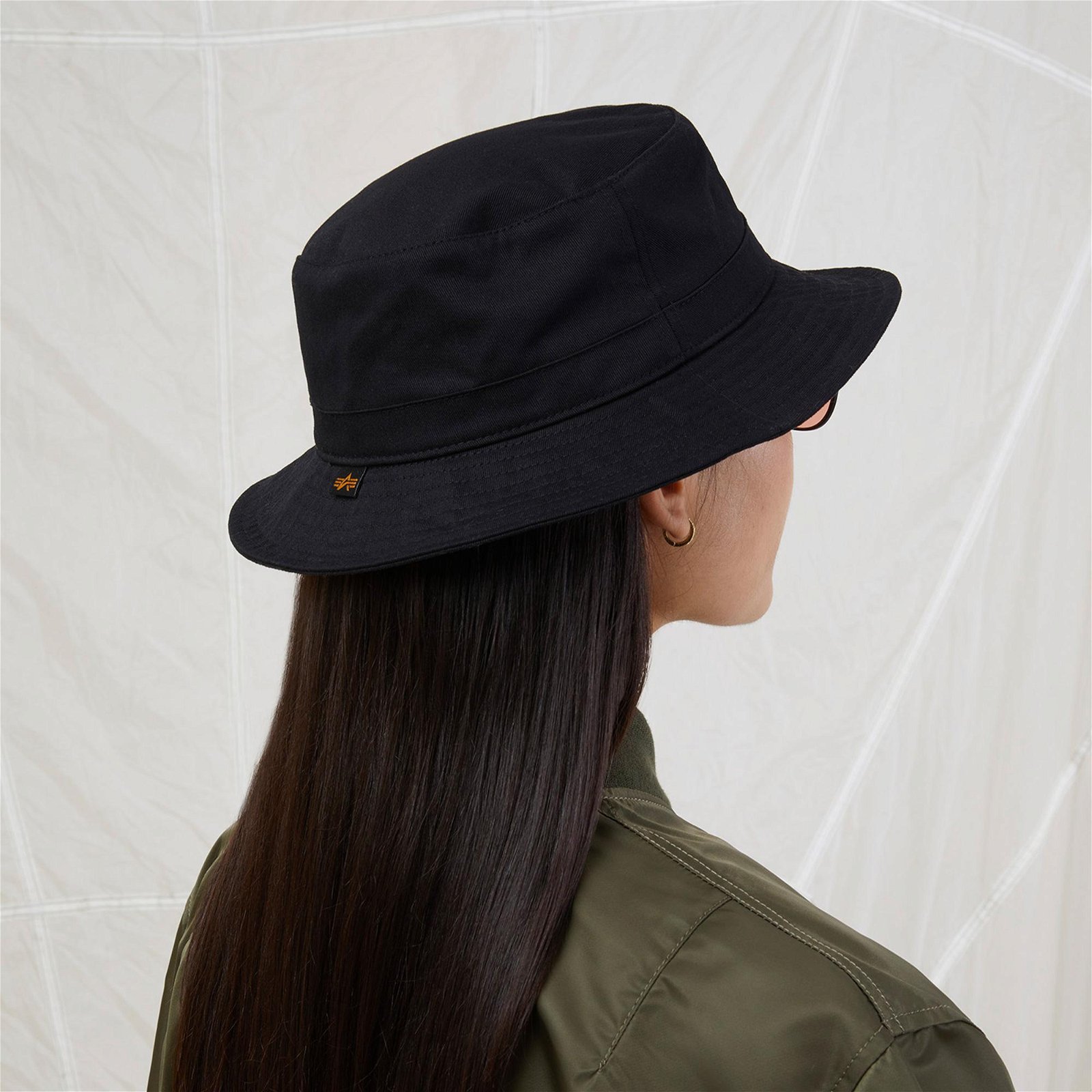 Alpha Industries Cotton Bucket Hat Erkek Siyah Şapka