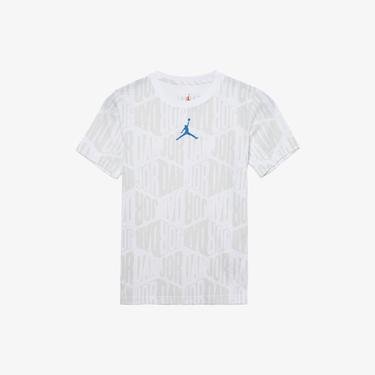  Jordan Diamond Aop Çocuk Beyaz T-Shirt