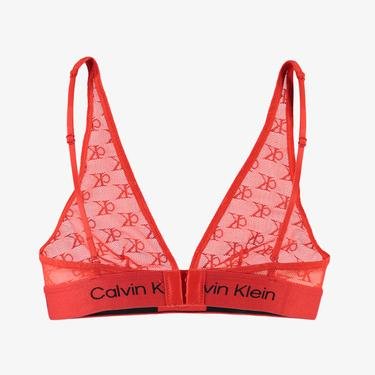  Calvin Klein Unlined Triangle Kadın Kırmızı Bra