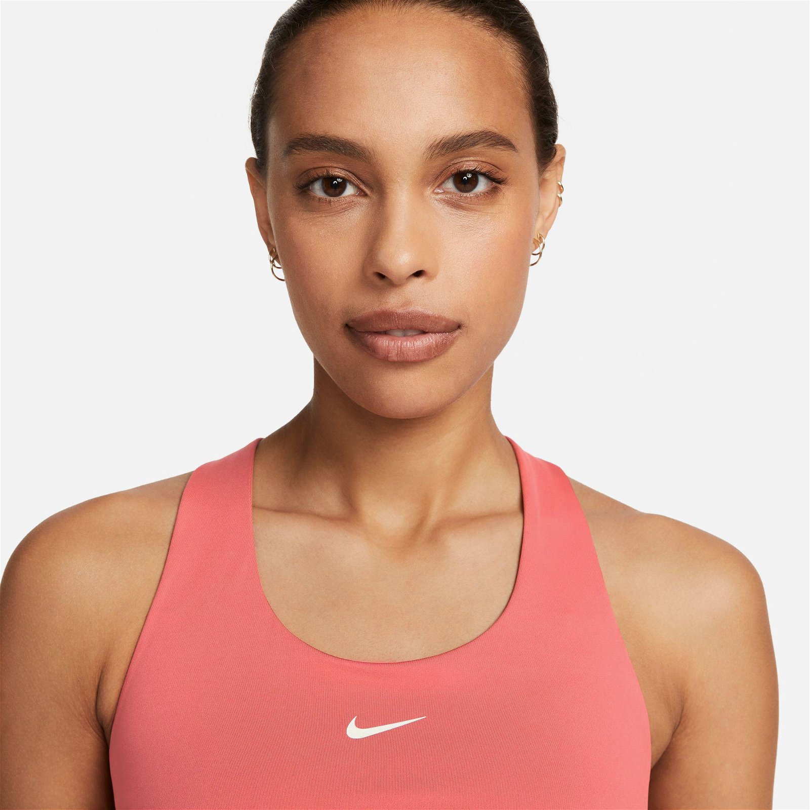 Nike Dri-Fit Swoosh Tank Kadın Pembe Kolsuz T-Shirt