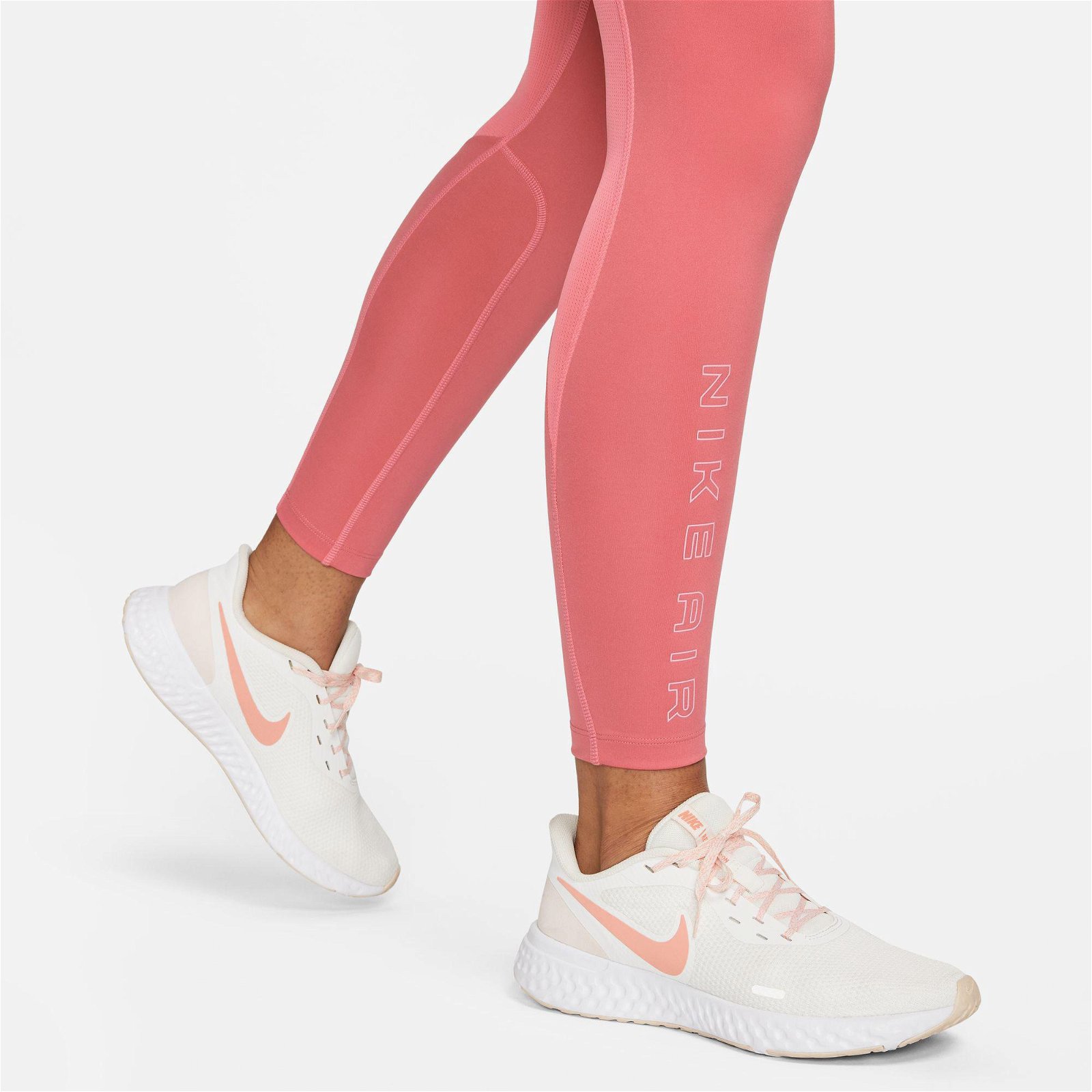 Nike Dri-Fit Air Mid Rise 7/8 Kadın Pembe Tayt