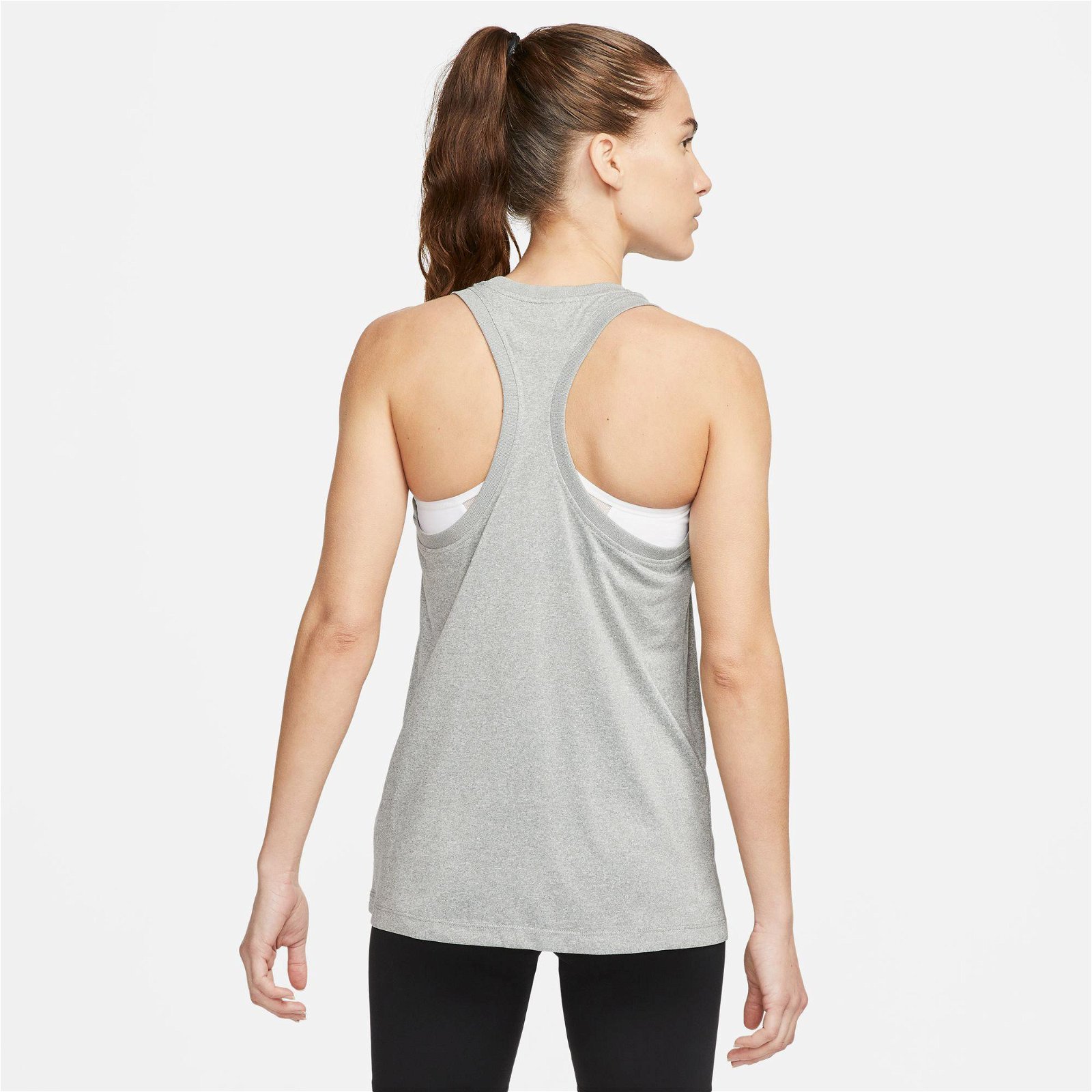 Nike Dri-Fit Tank Kadın Gri Kolsuz T-Shirt