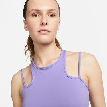  Nike Dri-Fit Tank Kadın Mor Kolsuz T-Shirt