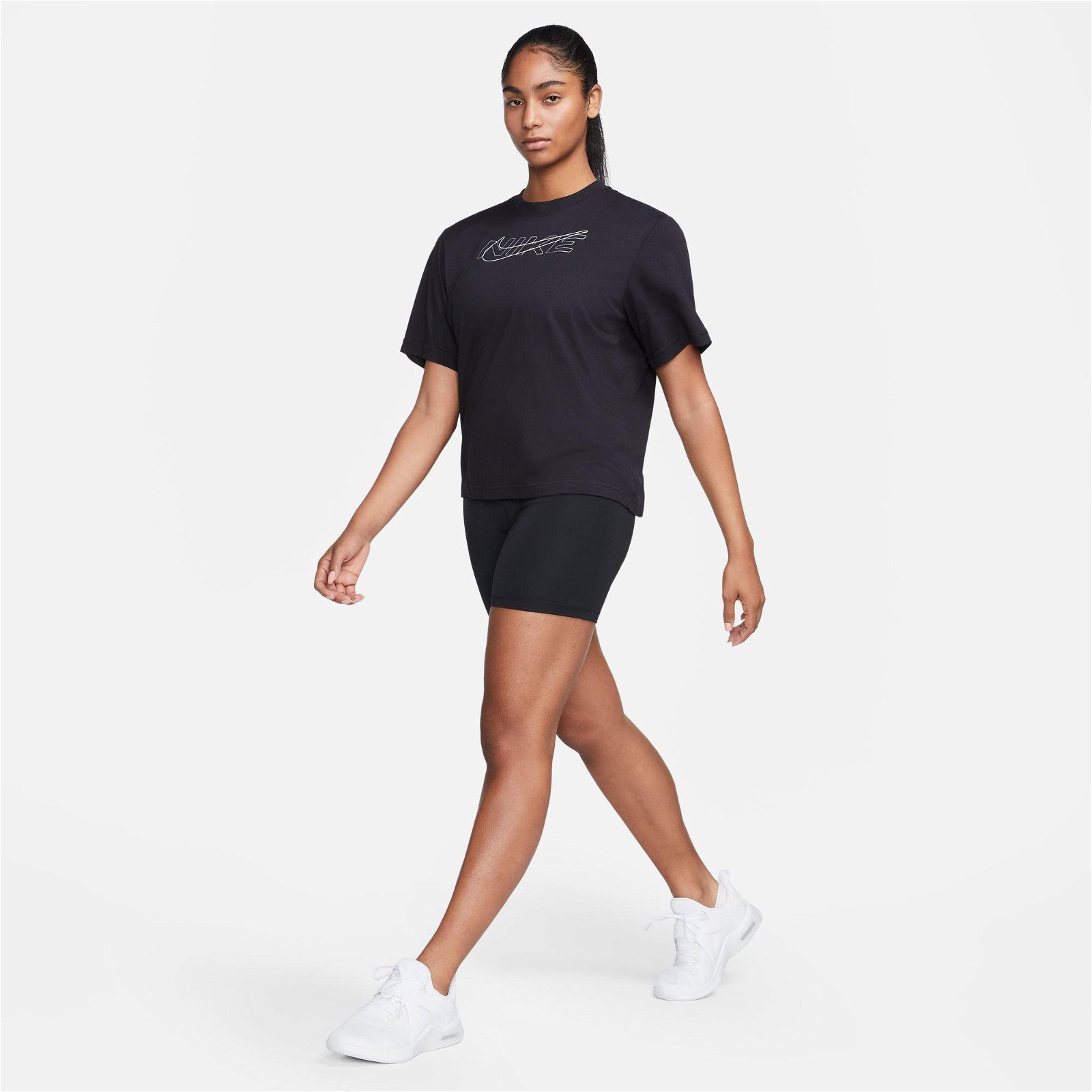 Nike One Dri-Fit High Rise 7 İnç Short Kadın Siyah Tayt
