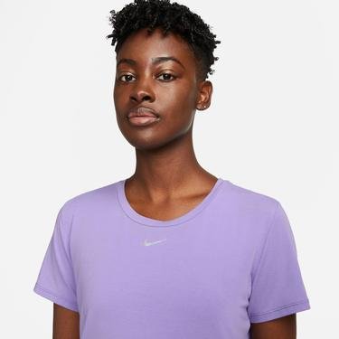  Nike One Luxe Dri-Fit Top Kadın Mor T-Shirt