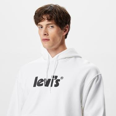  Levi's T2 Relaxed Graphic Erkek Beyaz Sweatshirt