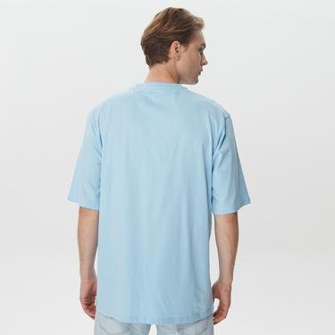  Les Benjamins Oversize Erkek Açık Mavi T-Shirt