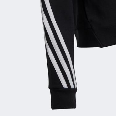  adidas Future Icons 3-Stripes Full-Zip Hoodie Çocuk Siyah Eşofman Üstü