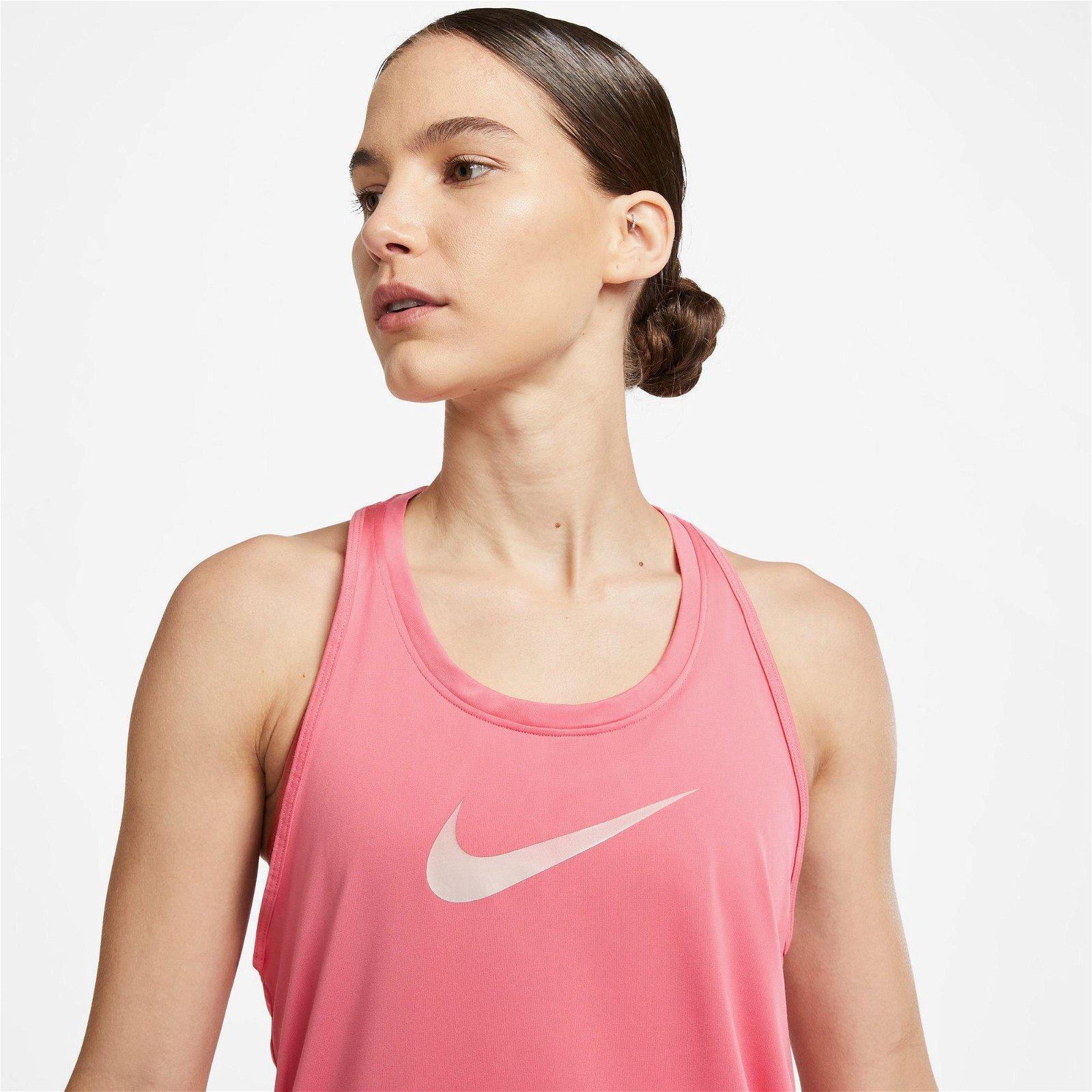 Nike One Dri-Fit Swoosh Hbr Tank Kadın Pembe Kolsuz T-Shirt