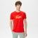 Lacoste Sport Erkek Bisiklet Yaka Baskılı Kırmızı T-Shirt