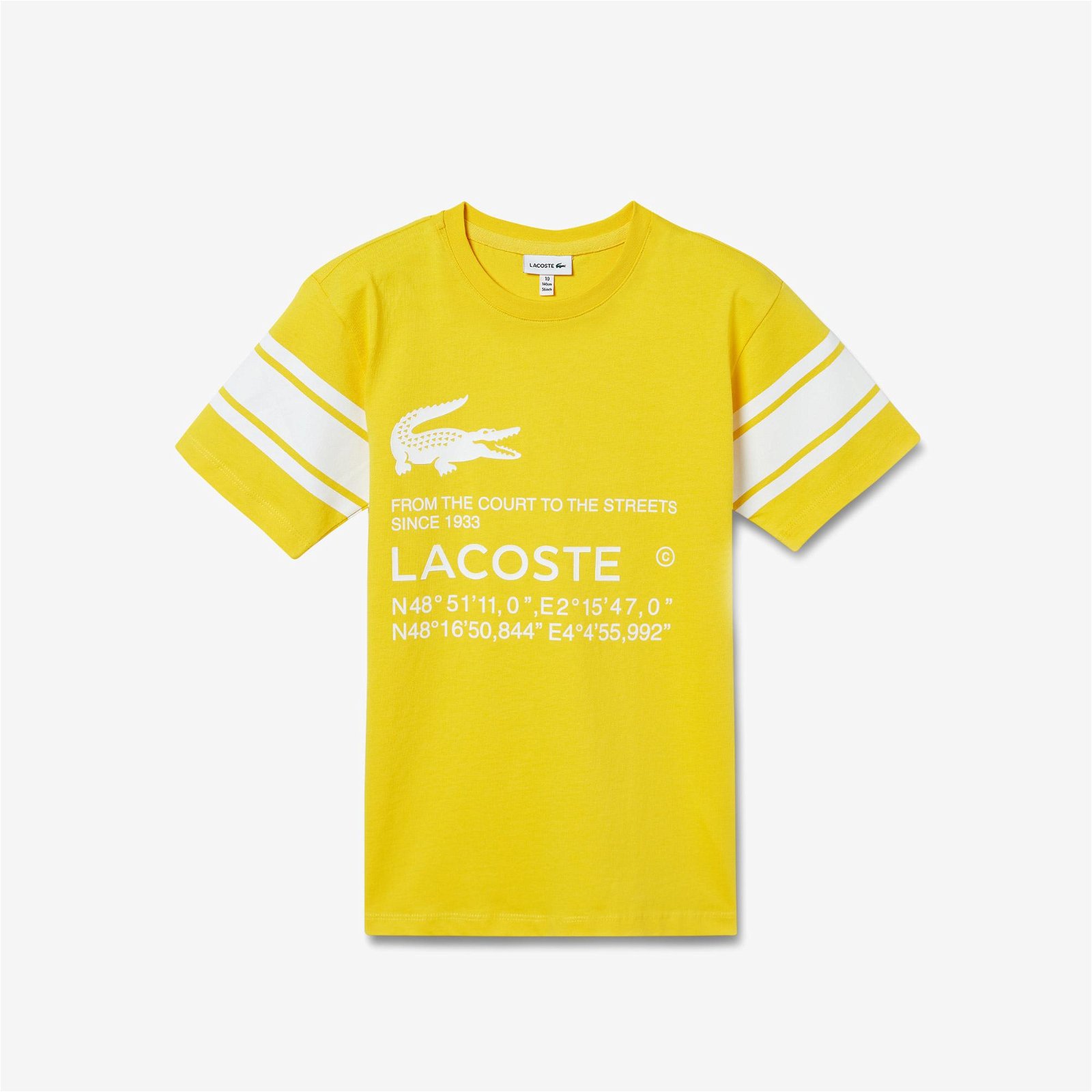 Lacoste Çocuk Baskılı Sarı T-Shirt
