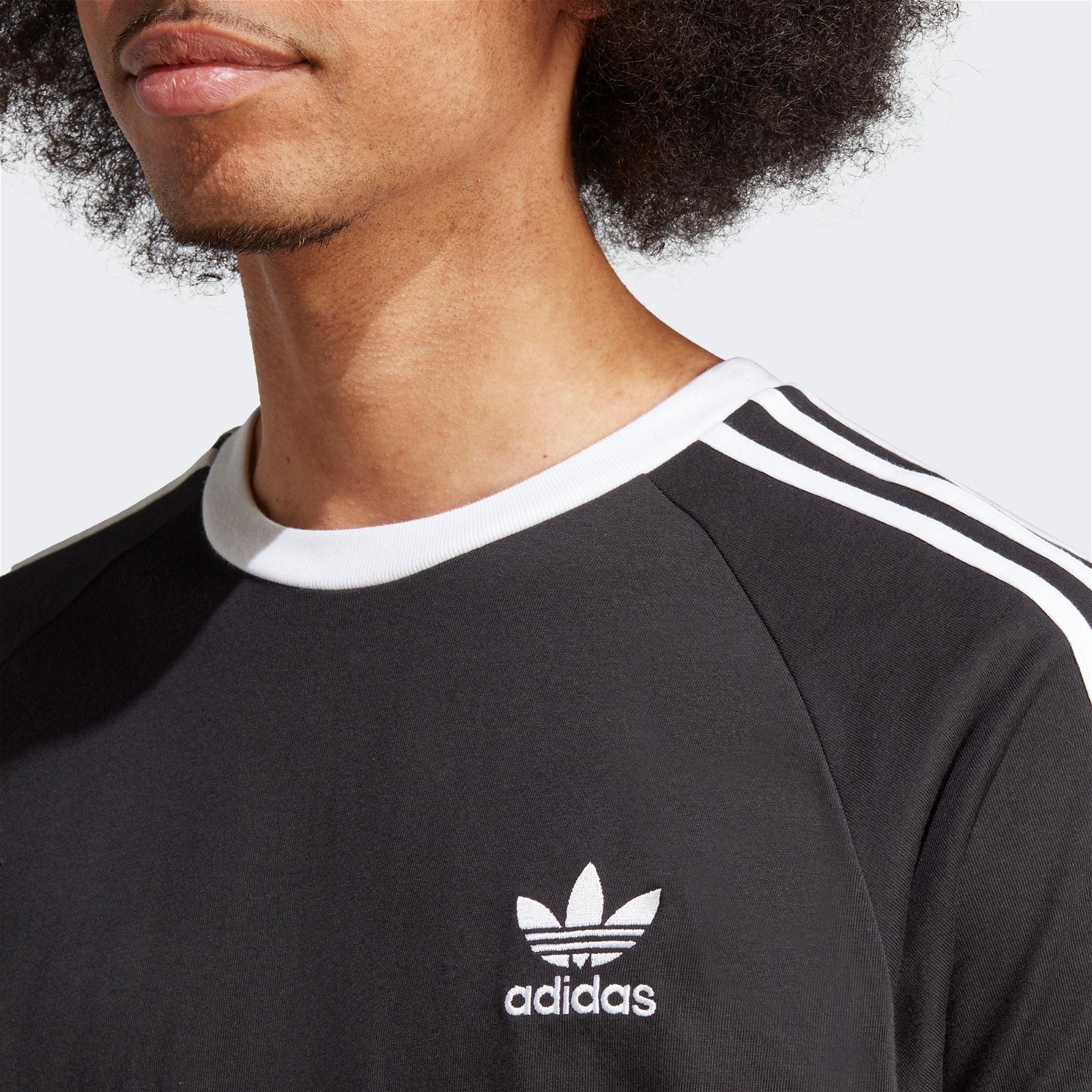 adidas Adicolor Classics 3-Stripes  Erkek Siyah T-Shirt