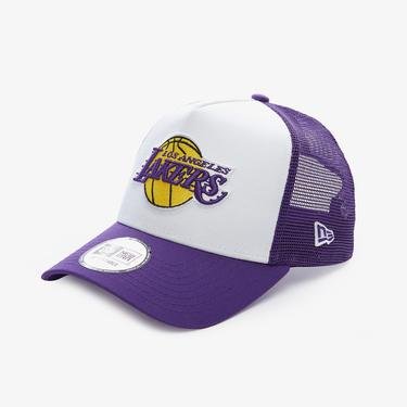  New Era 940 Af trucker Los Angeles Lakers Unisex Beyaz Şapka