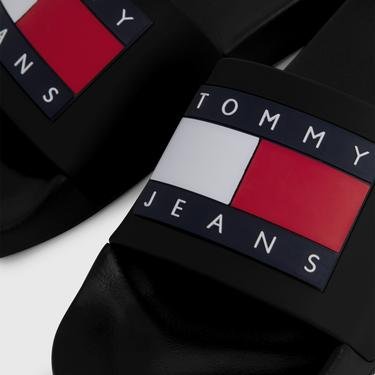  Tommy Jeans Pool Essential Erkek Siyah Terlik