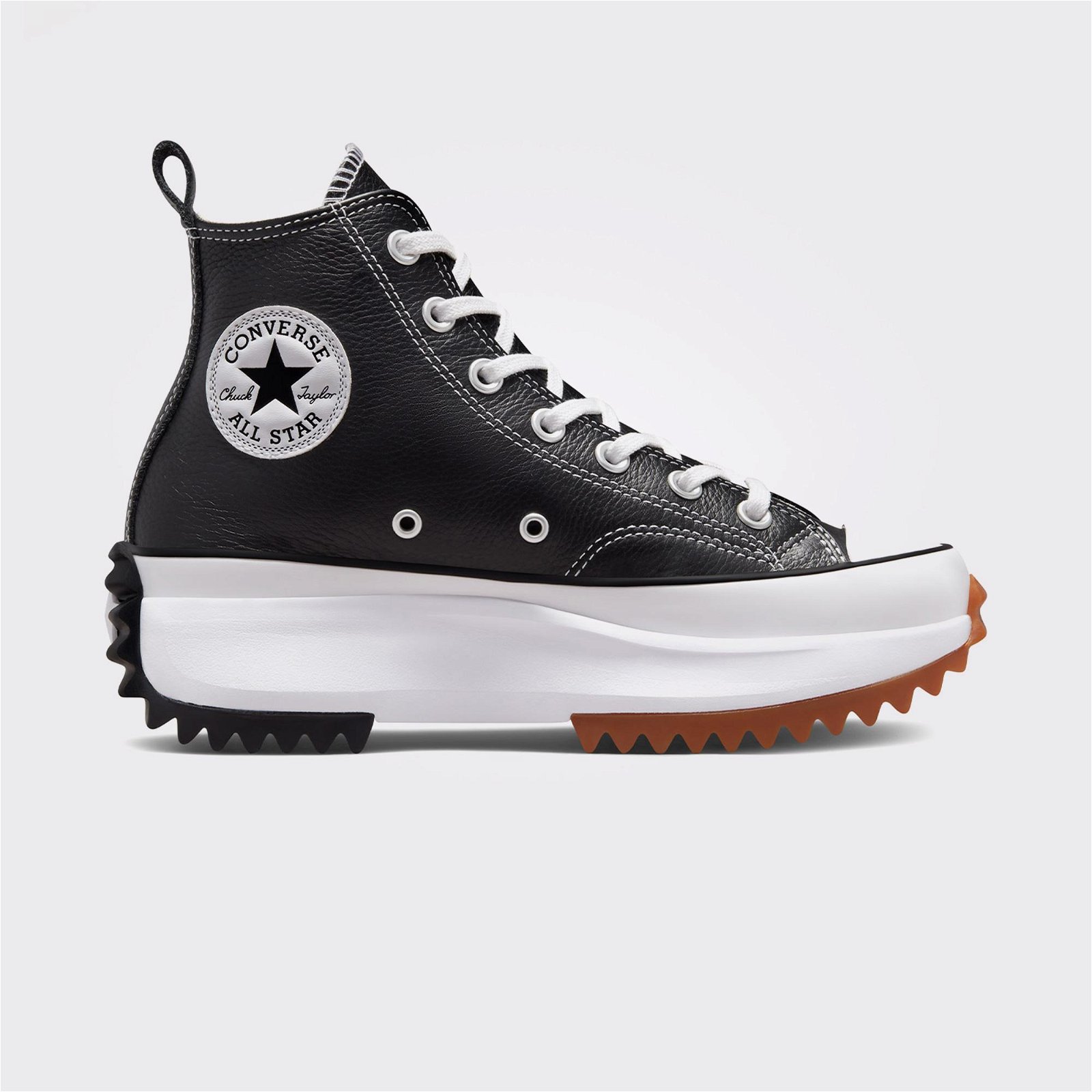Converse Run Star Hike Platform Foundational Leather Kadın Siyah Sneaker