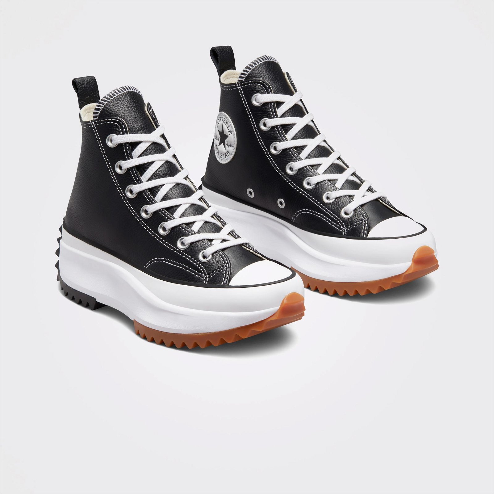 Converse Run Star Hike Platform Foundational Leather Unisex Siyah Sneaker