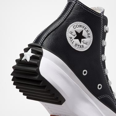  Converse Run Star Hike Platform Foundational Leather Unisex Siyah Sneaker