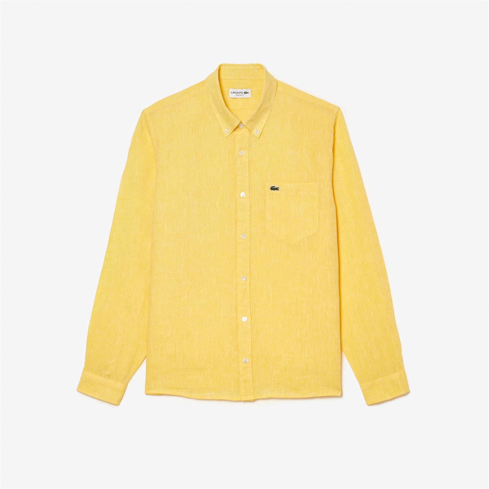 Lacoste Regular Fit Sarı Gömlek