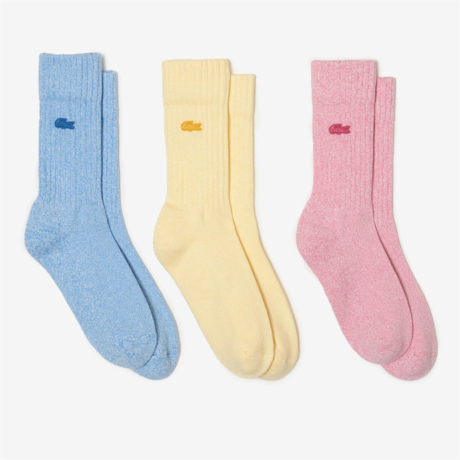 Lacoste Unisex 3'lü Renkli Çorap