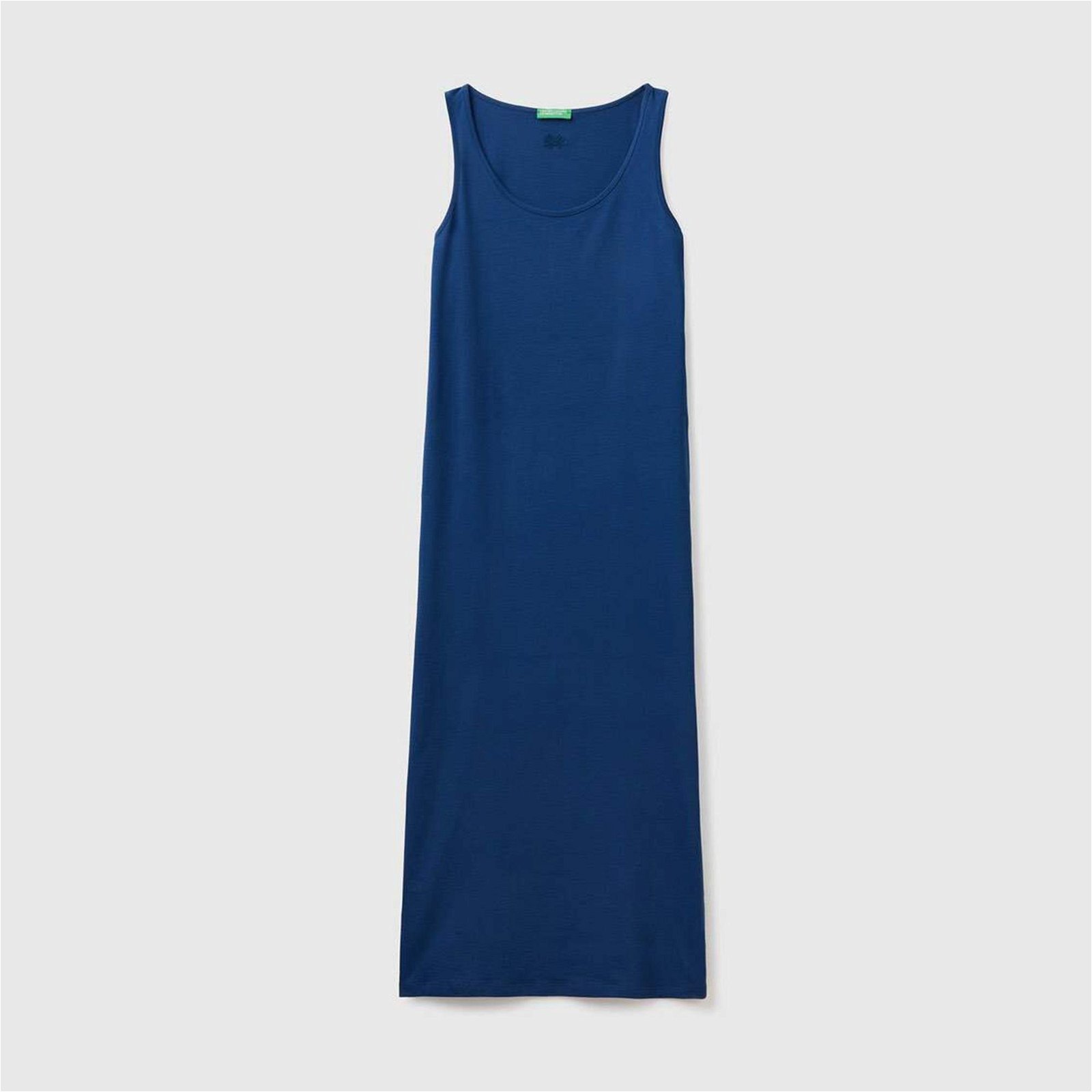 Benetton Kolsuz Uzun Kadın İndigo Elbise