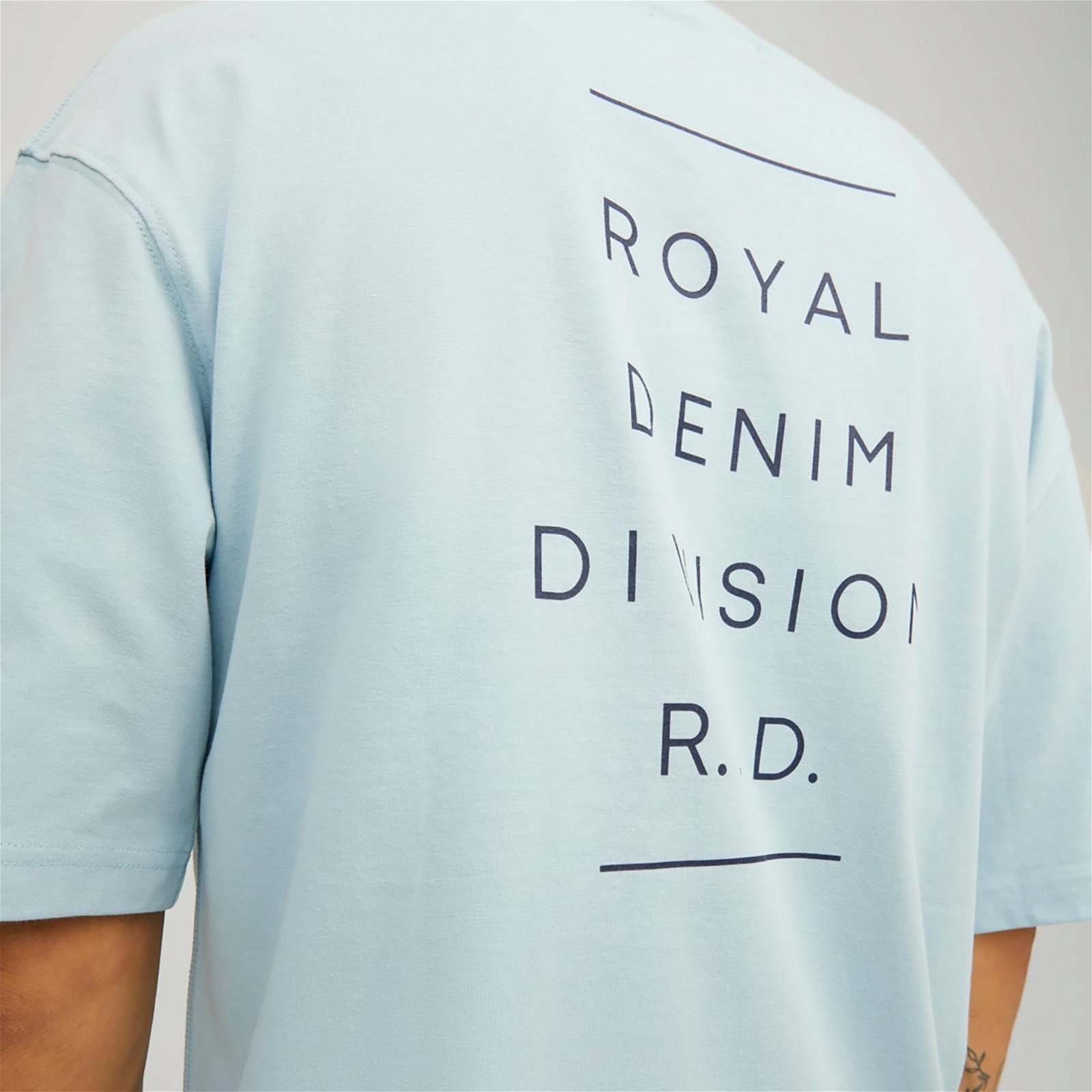 R.D.D Royal Denim Division Rddcalvin Kısa Kollu Erkek Mavi T-Shirt