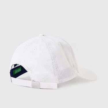  Benetton Renk Yazılı Kep Çocuk Beyaz Şapka