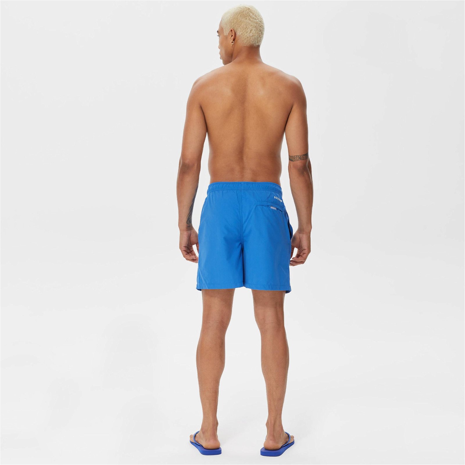 Skechers Swimwear 5 inch Swim Erkek Mavi Şort