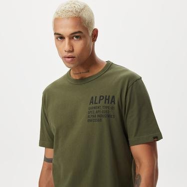  Alpha Industries Alpha Graphic Erkek Yeşil T-Shirt