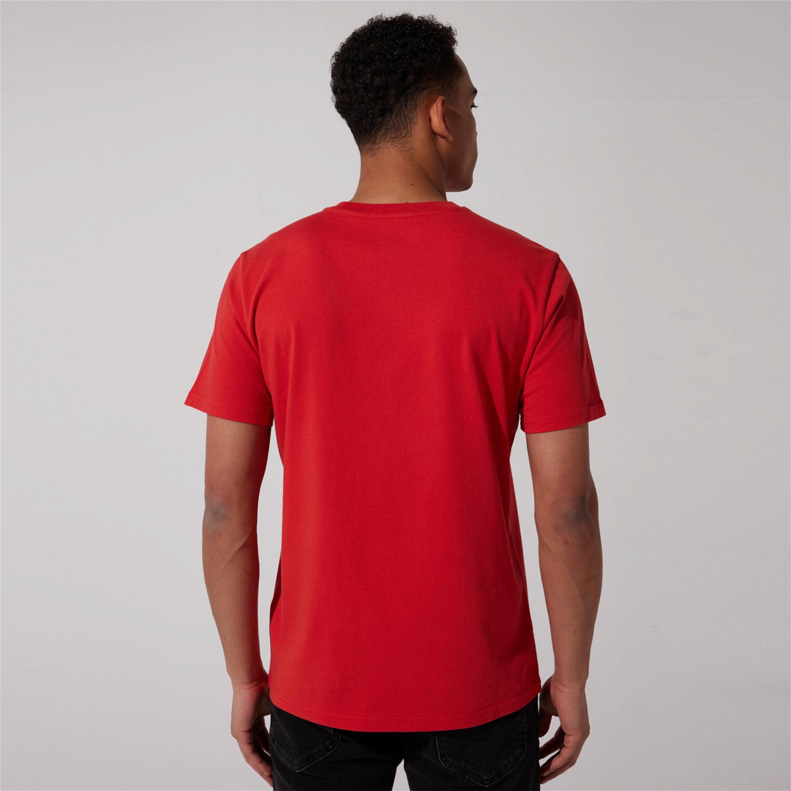 Lee Lightweight Kısa Kollu Logo Bisiklet Yaka Erkek Kırmızı T-Shirt