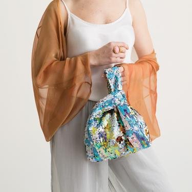 Jimba Jade In Plaid Sequin Kadın Renkli El Çantası