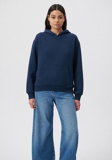  Mavi Kapüşonlu Lacivert Basic Sweatshirt 167299-70488