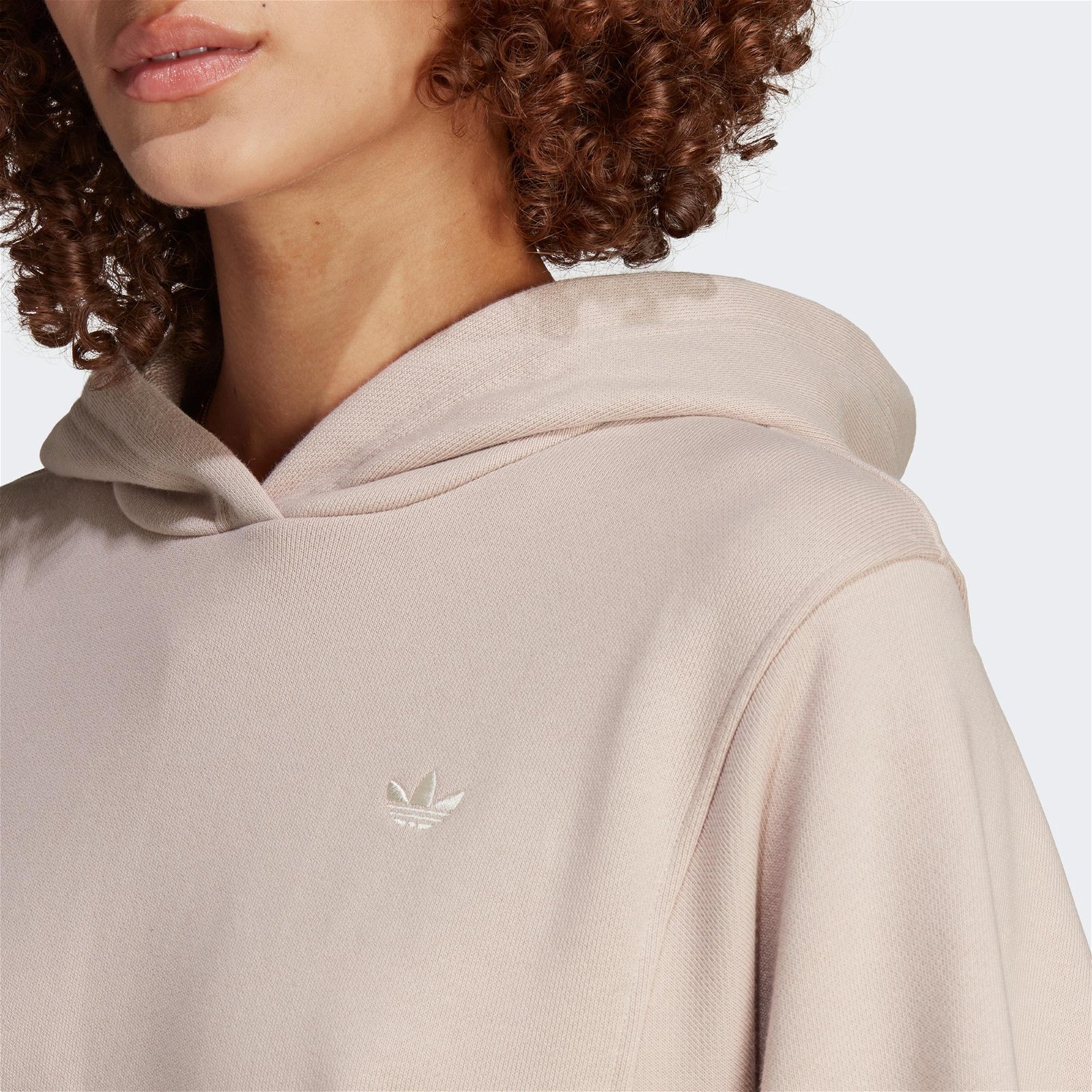 adidas Premium Essentials Hoodie Kadın Bej Sweatshirt