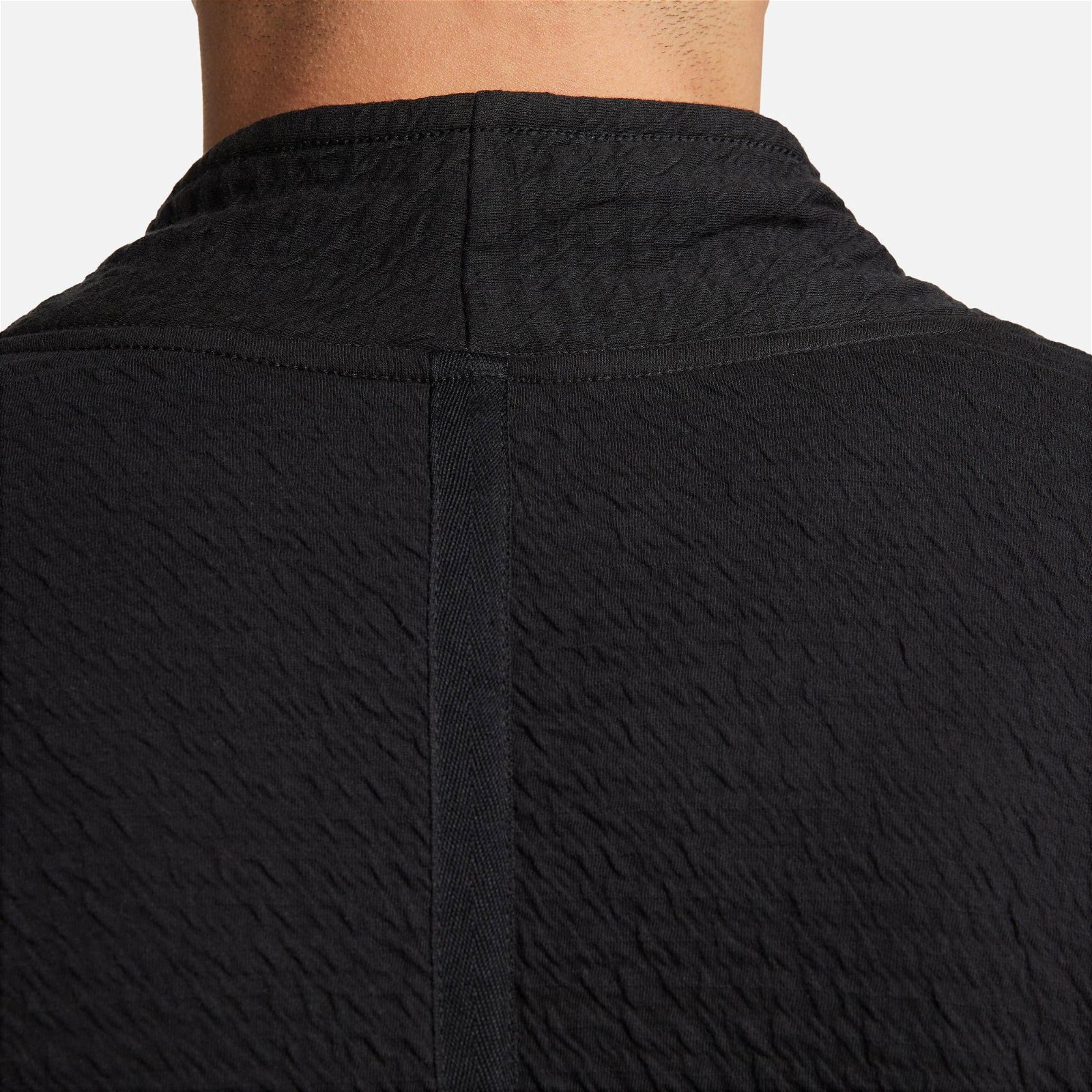Nike Yoga Dri-Fit Texture Top Erkek Siyah Uzun Kollu T-Shirt