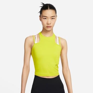  Nike Dri-Fit Tank Kadın Sarı Kolsuz T-Shirt