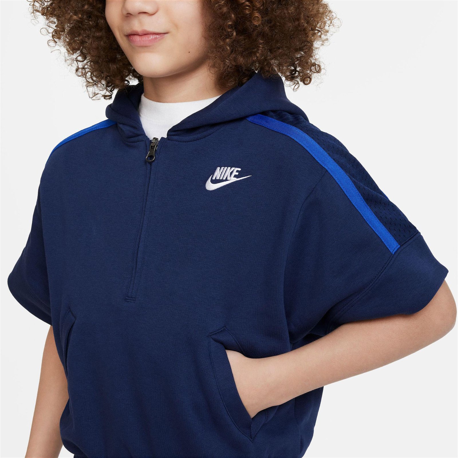 Nike C.O.B. Hoodie Çocuk Lacivert Hoodie T-Shirt