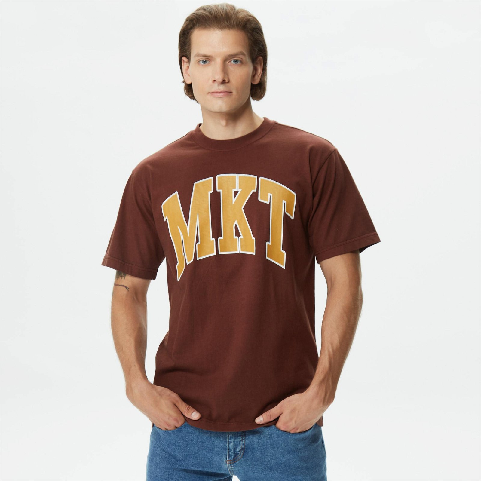 Market Mkt Arc Erkek Kahverengi T-Shirt