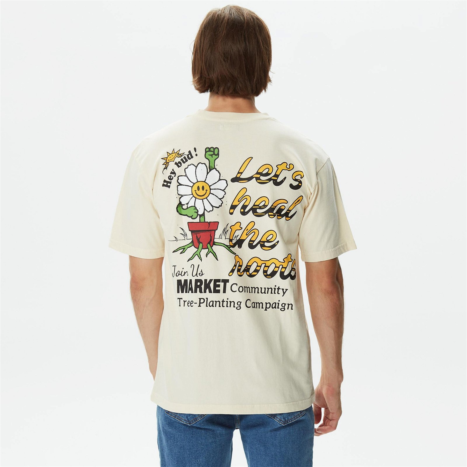 Market The Roots Erkek Bej T-Shirt