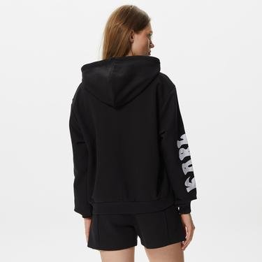  Karl Kani Retro Full Zip Kadın Siyah Sweatshirt