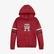 Tommy Hilfiger Global Stripe Monogram Hoodie Erkek Çocuk Kırmızı Sweatshirt