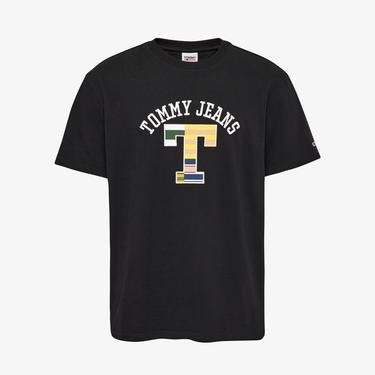 Tommy Jeans Classic Curved Luxe Erkek Siyah T-Shirt
