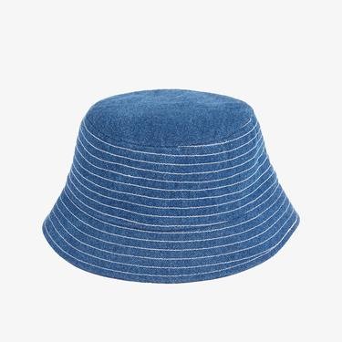  Tommy Hilfiger Monogram Denim Bucket Çocuk Mavi Şapka