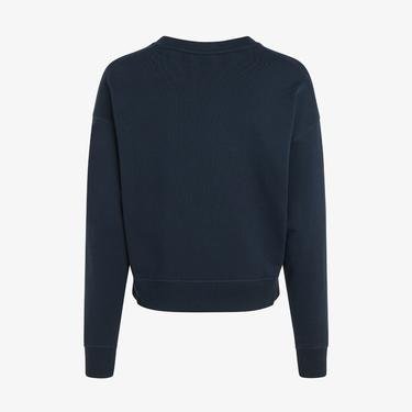  Tommy Hilfiger Regular Monotype Emb Kadın Mavi Sweatshirt