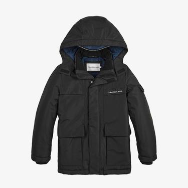  Calvin Klein Back To School Siyah Çocuk Parka