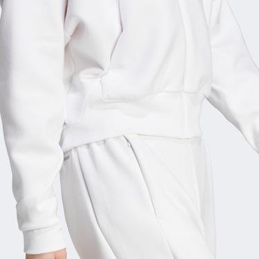  adidas Z.N.E. Full-Zip Kapüşonlu Kadın Beyaz Eşofman Üstü