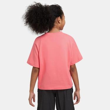  Nike Sportswear Essential Boxy Çocuk Pembe T-Shirt