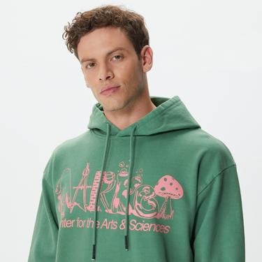  Market Smiley Arts & Sciences Erkek Yeşil Sweatshirt
